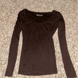 The Shop Women's Elegant Brown Long Sleeve Tee